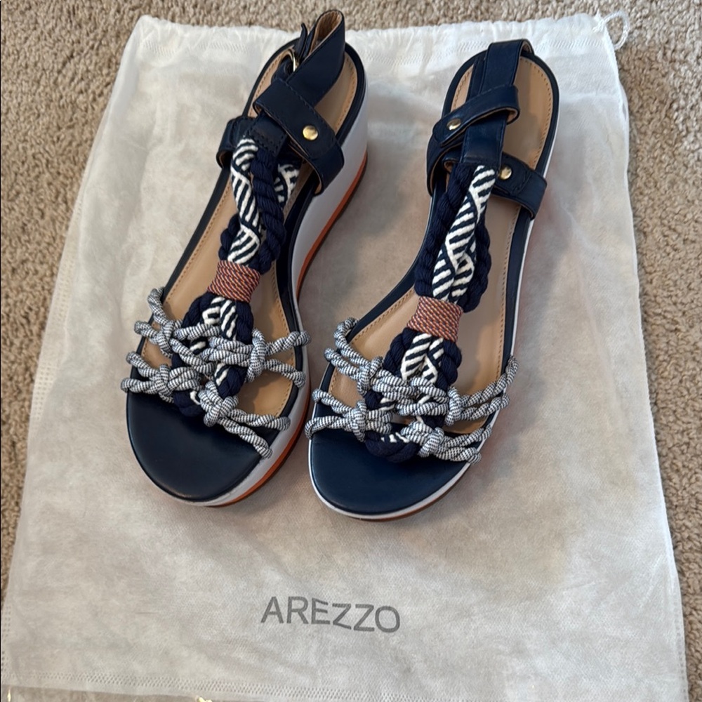 Women's Navy Sandals